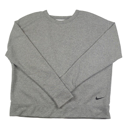 Nike Nike Dri - Fit Crewneck Sweatshirt Grey Women's M Cotton Pullover Used Sweater & Hoodie RewearableUK