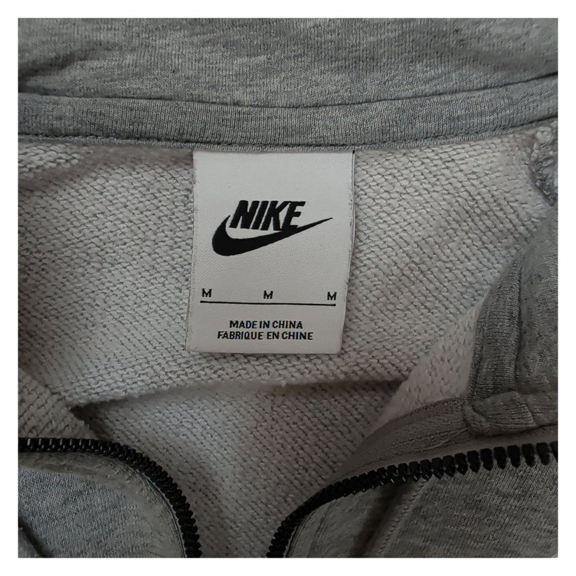 Nike Full Zip Hoodie Grey Size M Embroidered Logo Cotton Blend Sweatshirt – product photo 6 | RewearableUK