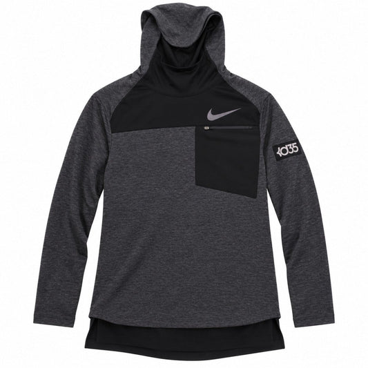 Nike KD35 Dri-FIT Hoodie Size M Grey Black Quarter Zip Basketball Training Top – product photo 1 | RewearableUK