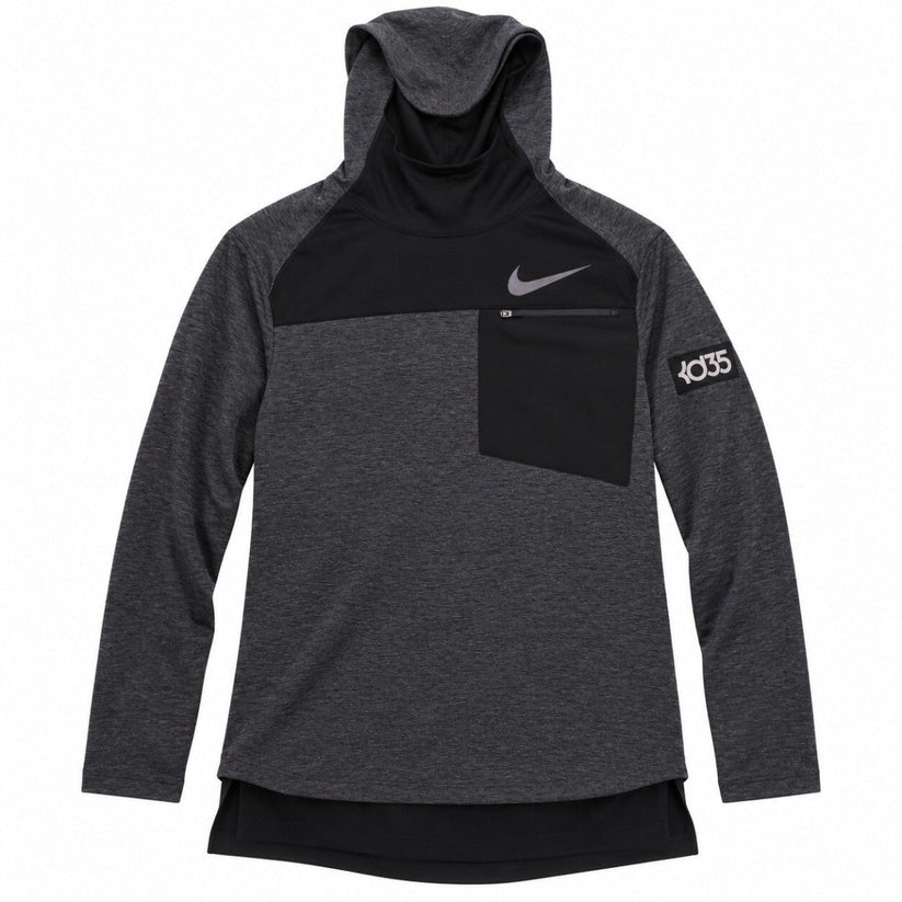 Nike KD35 Dri-FIT Hoodie Size M Grey Black Quarter Zip Basketball Training Top – product photo 1 | RewearableUK