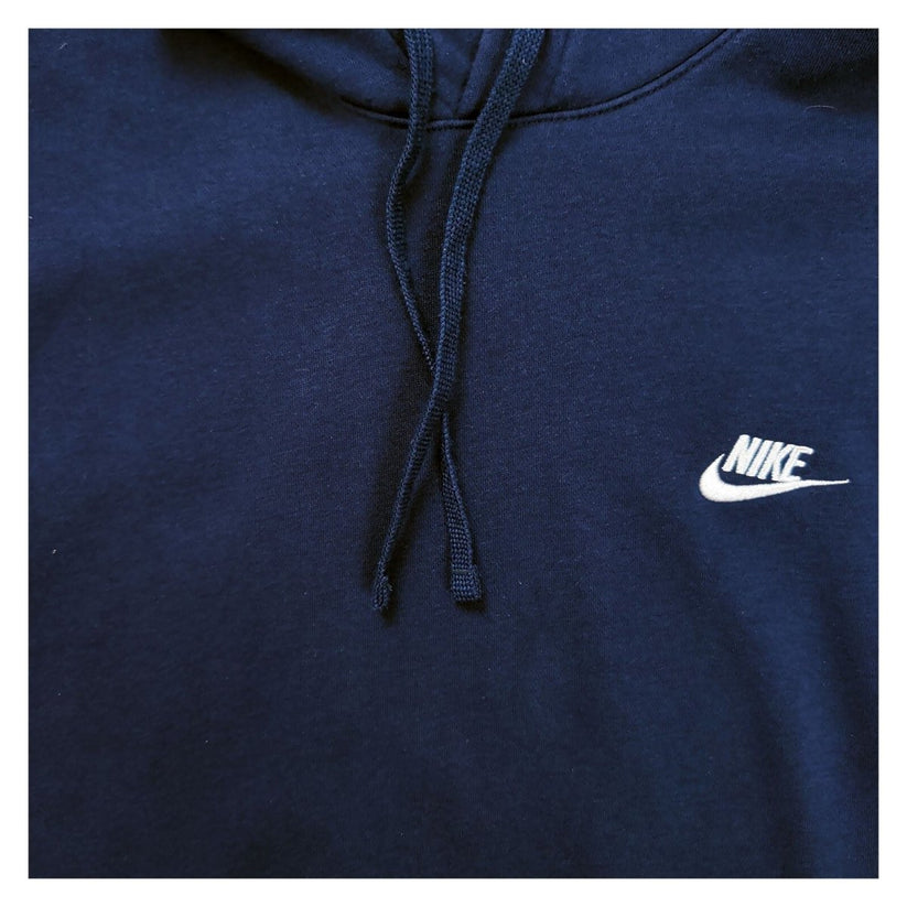 Nike Mens Hoodie Large Navy Blue Embroidered Logo Cotton – product photo 3 | RewearableUK
