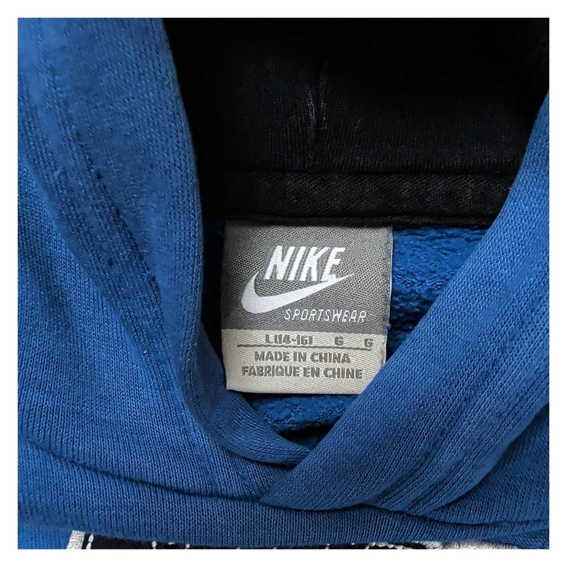 Nike Mens Hoodie M Blue Graphic Logo 78% Cotton 22% Polyester – product photo 8 | RewearableUK