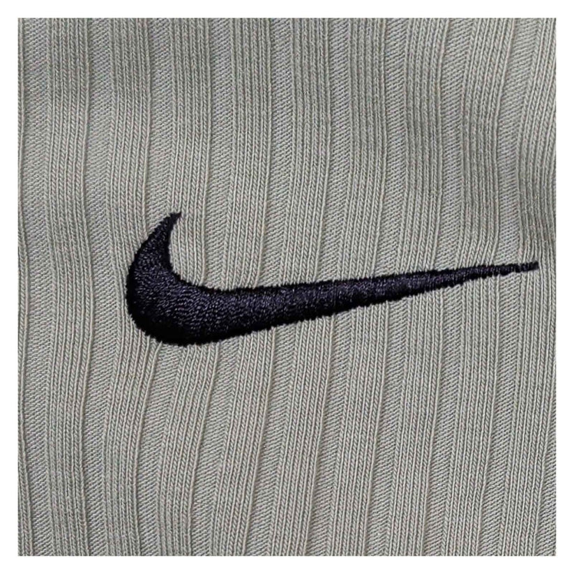 Nike Ribbed V Neck Top Women S Oil Green Flared Sleeve Embroidered Swoosh – product photo 2 | RewearableUK