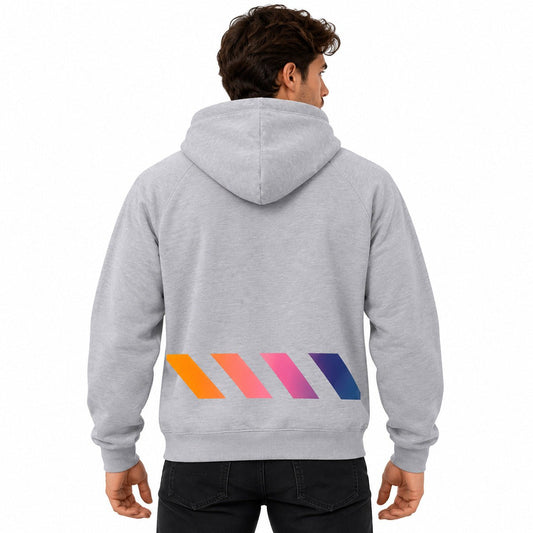 Nike Track & Field Grey Full-Zip Unisex Hoodie S Cotton Graphic Ribbed Cuffs – Hoodie product photo 2 | RewearableUK