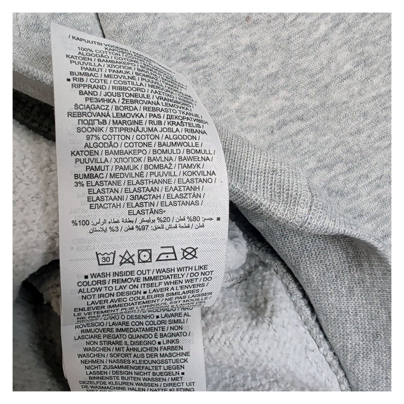 Nike Unisex Adults Hoodie XS Grey Red Graphic Cotton Blend – product photo 6 | RewearableUK