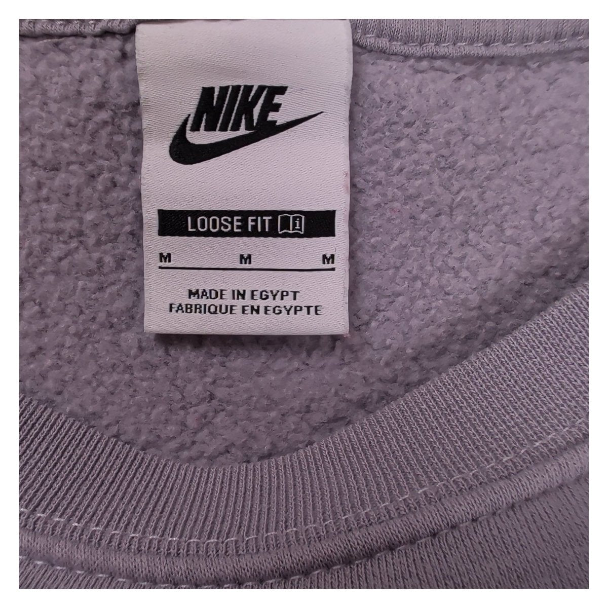 Nike Women Sweatshirt Medium Purple Embroidered Swoosh 80% Cotton 20% Polyester – product photo 9 | RewearableUK