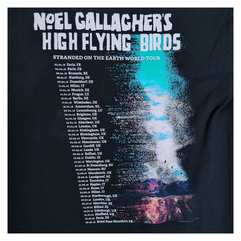 Noel Gallagher's High Flying Birds 2018 Stranded on Earth Tour Black T-Shirt M – product photo 6 | RewearableUK