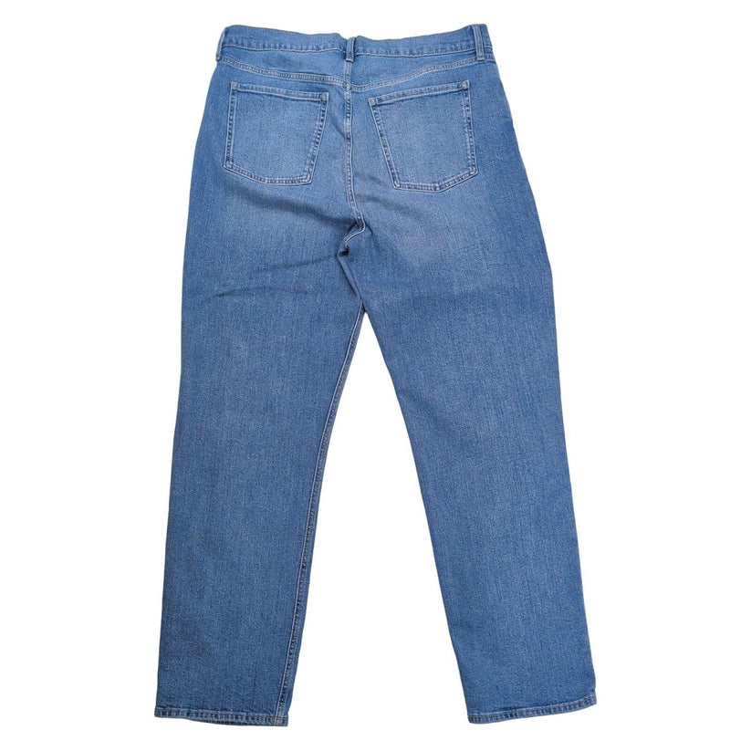 Old Navy Women's Sky-Hi Straight Jeans Size 16 Tall Blue High Rise Distressed – product photo 3 | RewearableUK
