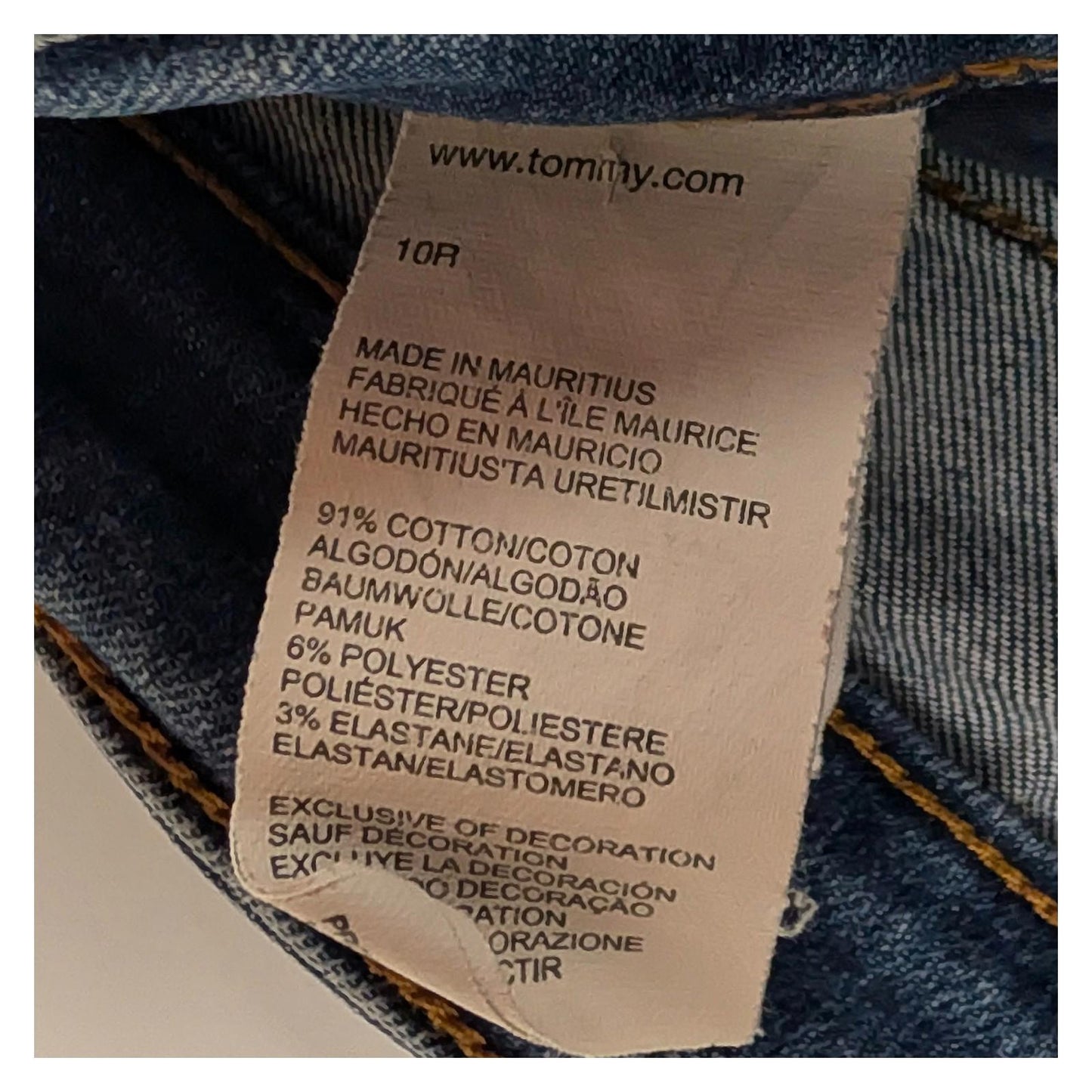 ommy Hilfiger Straight Jeans Size 10 R Blue Stretch Medium Wash Denim Womens by Tommy Hilfiger – | RewearableUK