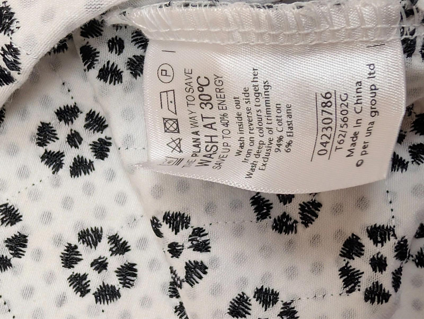 Per Una Top Size UK 14 White Black Polka Dot Floral Crochet Neck Sleeveless Cott by Marks & Spencer – | RewearableUK