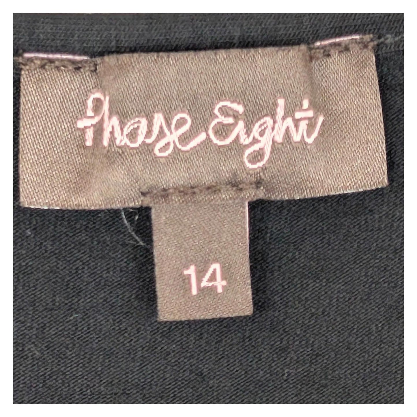 Phase Eight Black Cowl Neck Top UK 14 Sleeveless Draped Jersey Blouse Vest Work by Phase Eight – | RewearableUK