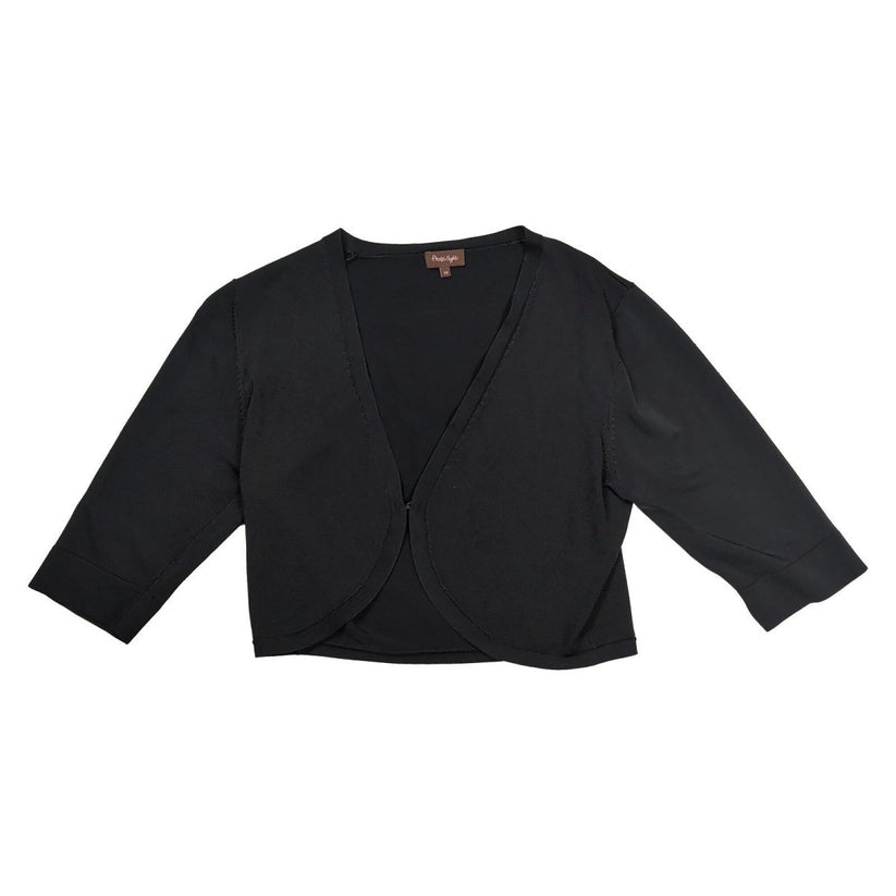 Phase Eight Black Cropped Bolero Cardigan UK 14 3/4 Sleeve Viscose Blend – product photo 3 | RewearableUK