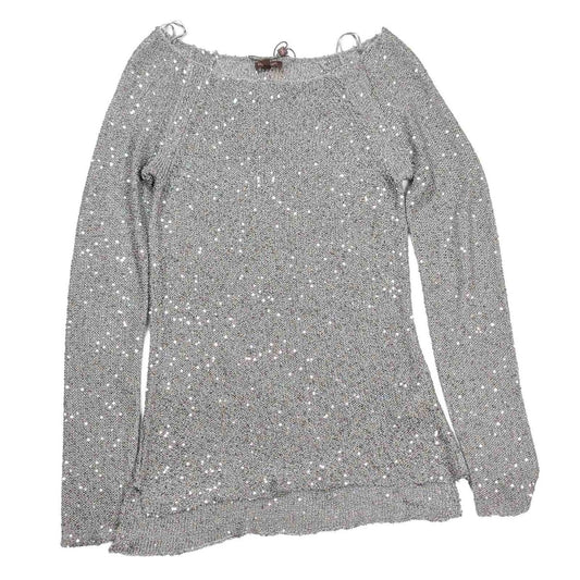 Phase Eight Esher Sequin Jumper UK 8 Silver Long Sleeve Party Top NWT – product photo 1 | RewearableUK