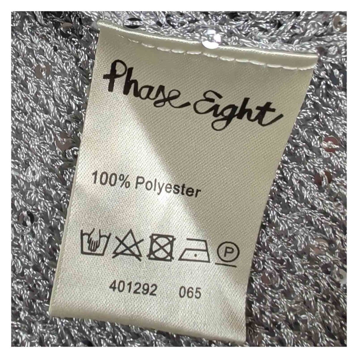 Phase Eight Esher Sequin Jumper UK 8 Silver Long Sleeve Party Top NWT – product photo 4 | RewearableUK
