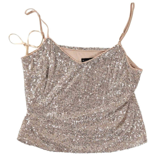 Phase Eight Ivy Sequin Camisole Top UK 14 Champagne Gold – product photo 1 | RewearableUK