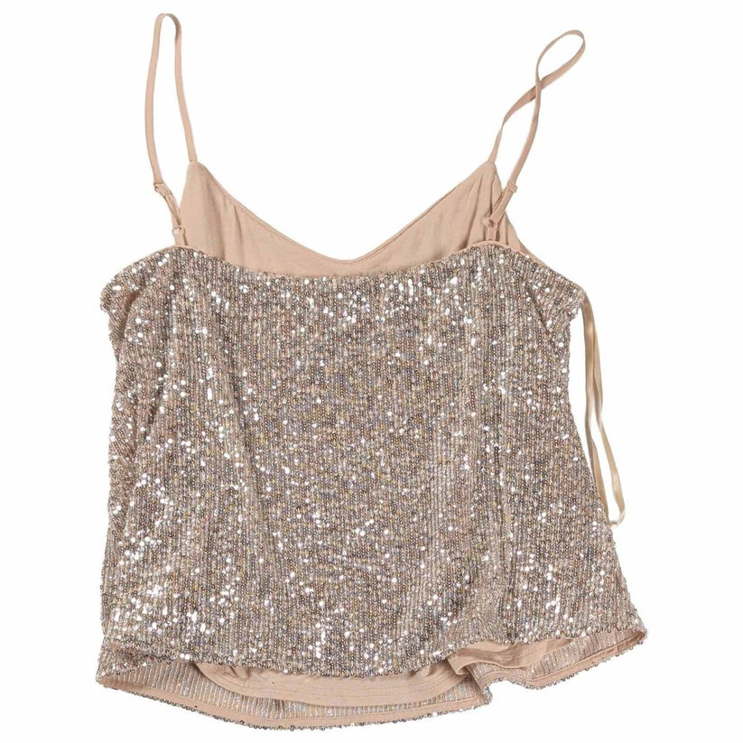 Phase Eight Ivy Sequin Camisole Top UK 14 Champagne Gold – product photo 2 | RewearableUK
