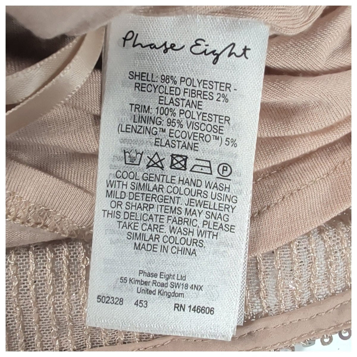 Phase Eight Ivy Sequin Camisole Top UK 14 Champagne Gold – product photo 4 | RewearableUK
