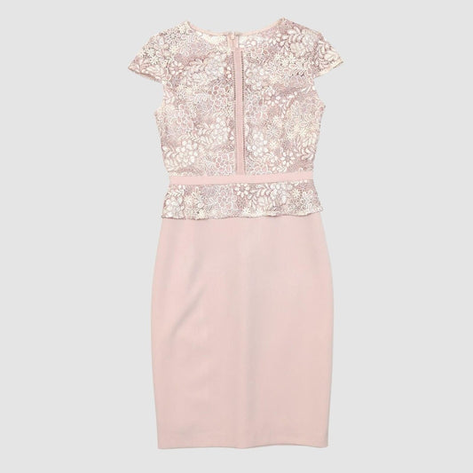 Phase Eight Nude Lace Pencil Dress UK 10 Elegant Occasion Knee Length by Phase Eight – | RewearableUK