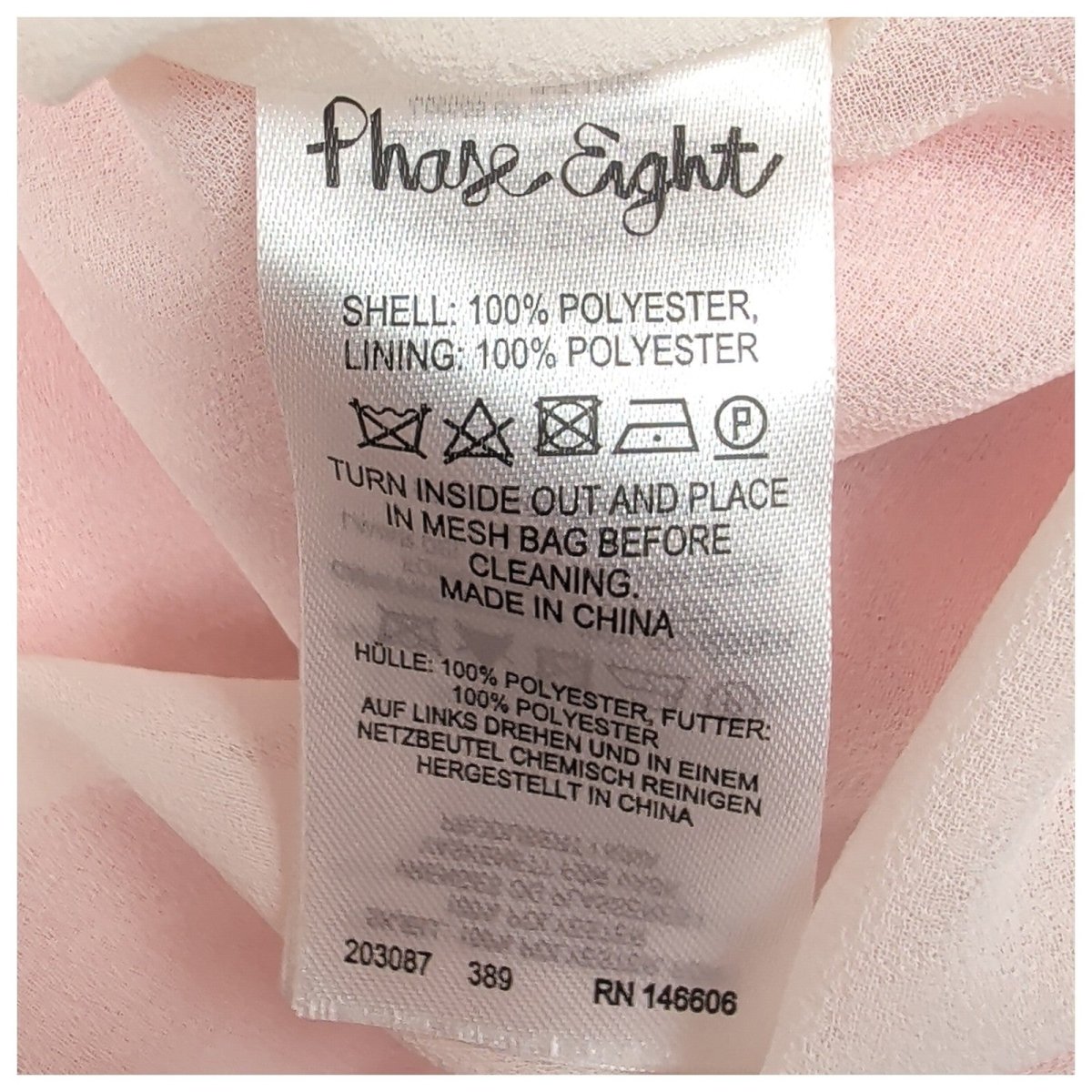 Phase Eight Pink Cream Striped Dress UK 8 Sleeveless Occasion by Phase Eight – | RewearableUK