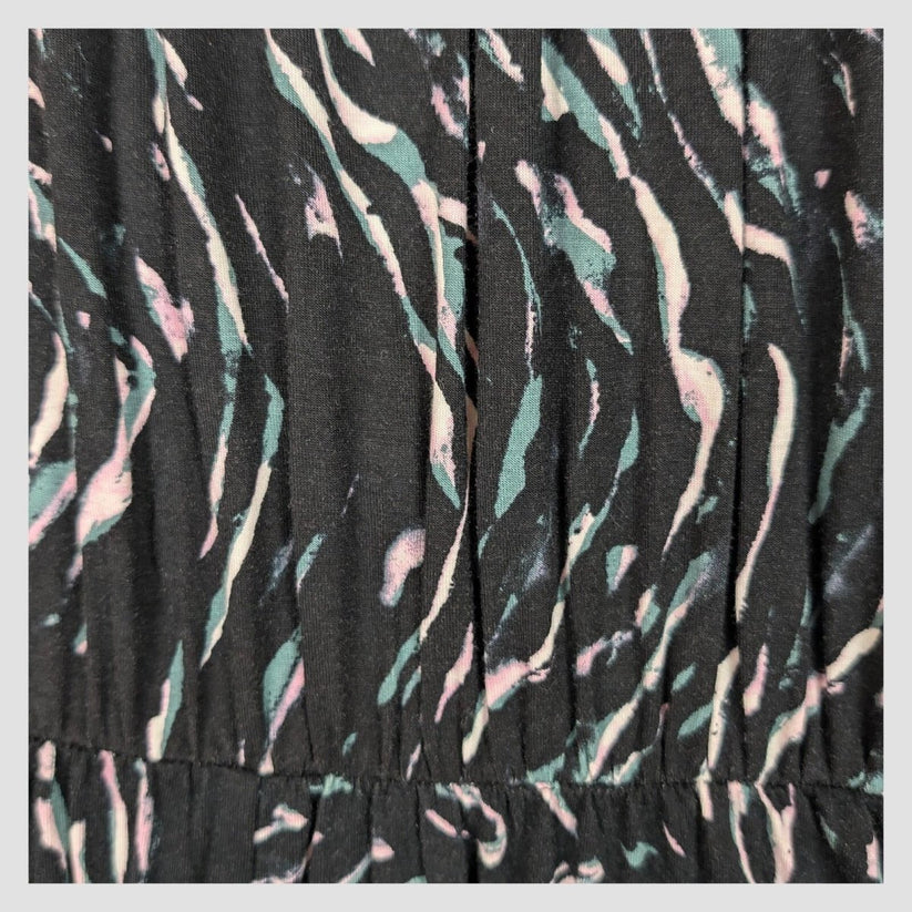 Phase Eight Womens Abstract Print High Neck Midi Dress UK 10 Black by Phase Eight – | RewearableUK