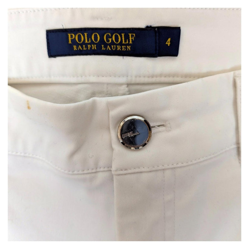 polo golf ralph lauren women size us 4 white stretch chino trousers pants by Ralph Lauren – | RewearableUK