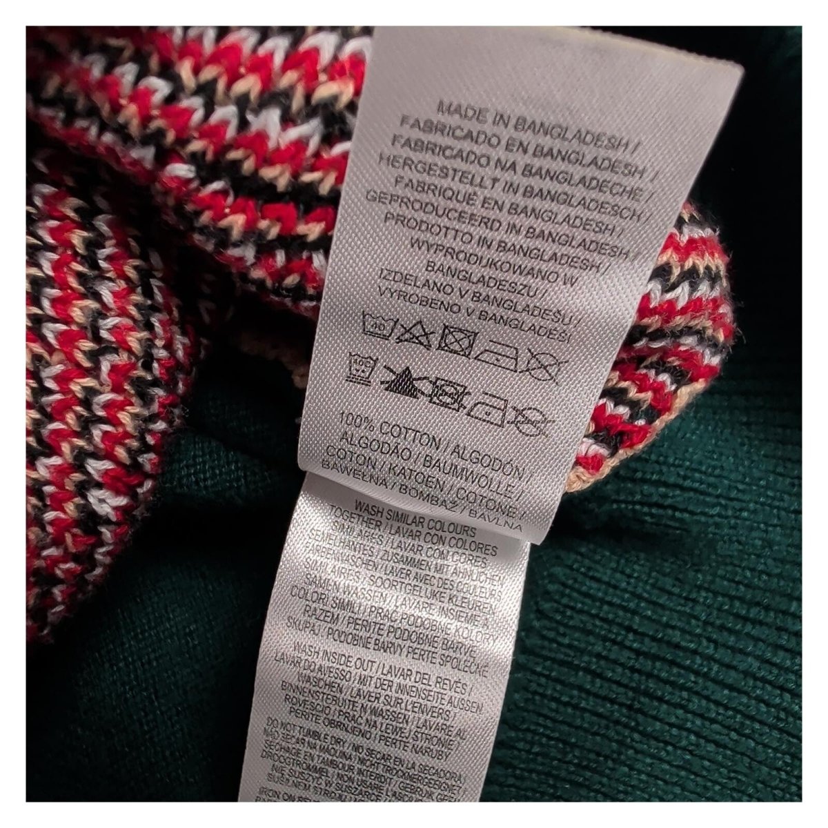 Primark Men's Christmas Jumper 2XL Green Jingle Belly Santa 100% Cotton Xmas – product photo 4 | RewearableUK