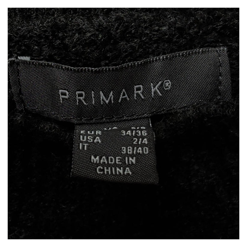 Primark Women's Sequin Christmas Party Jumper XS Black Geometric Knit – Christmas Jumper product photo 3 | RewearableUK