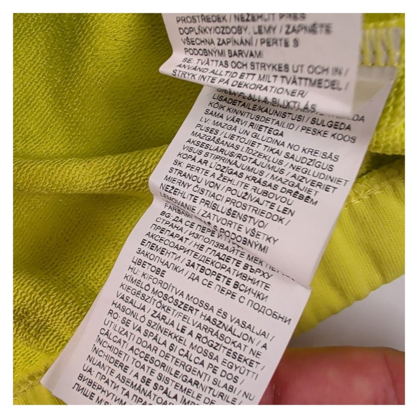Puma Women's Cropped Sweatshirt XS Yellow Logo Printed Cotton Blend – product photo 6 | RewearableUK