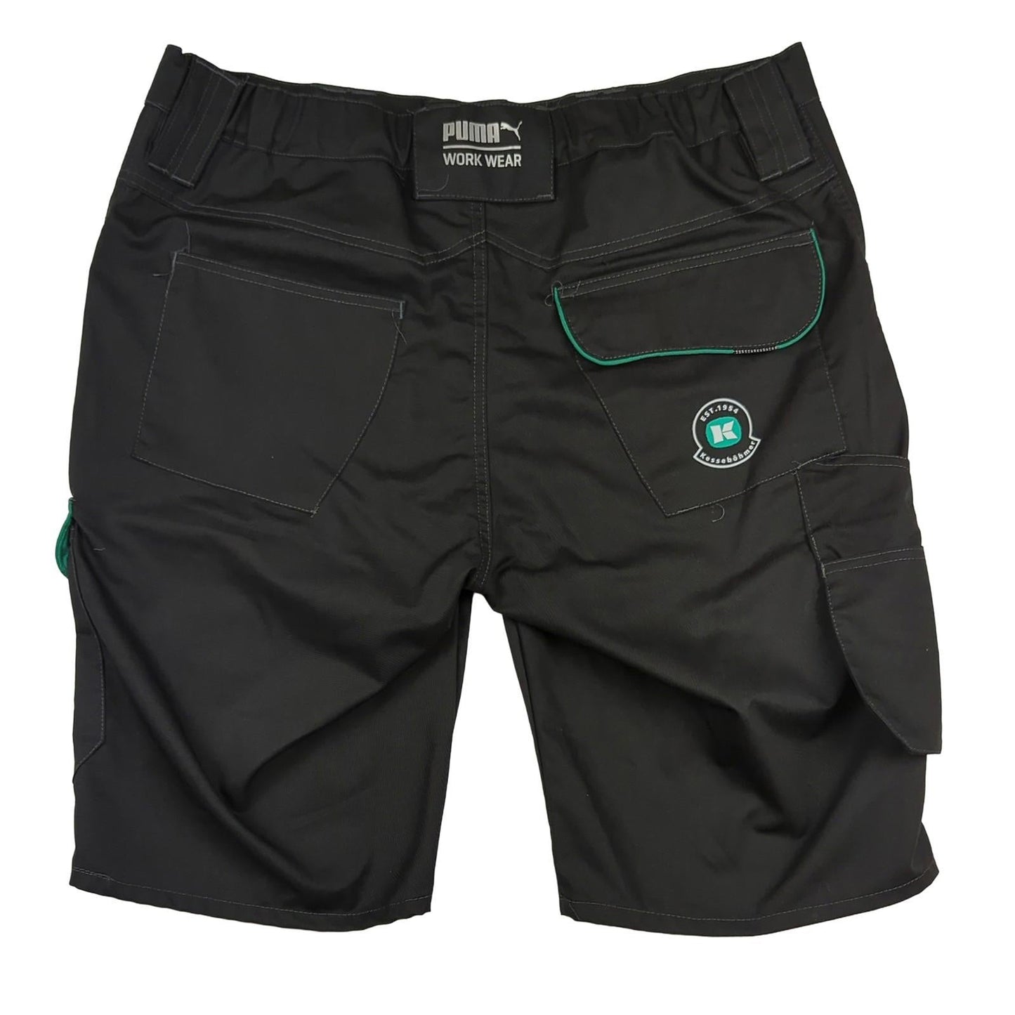 PUMA Puma Workwear Shorts Black Green Size 54 Mens Cargo Utility Durable Work Pants workear RewearableUK
