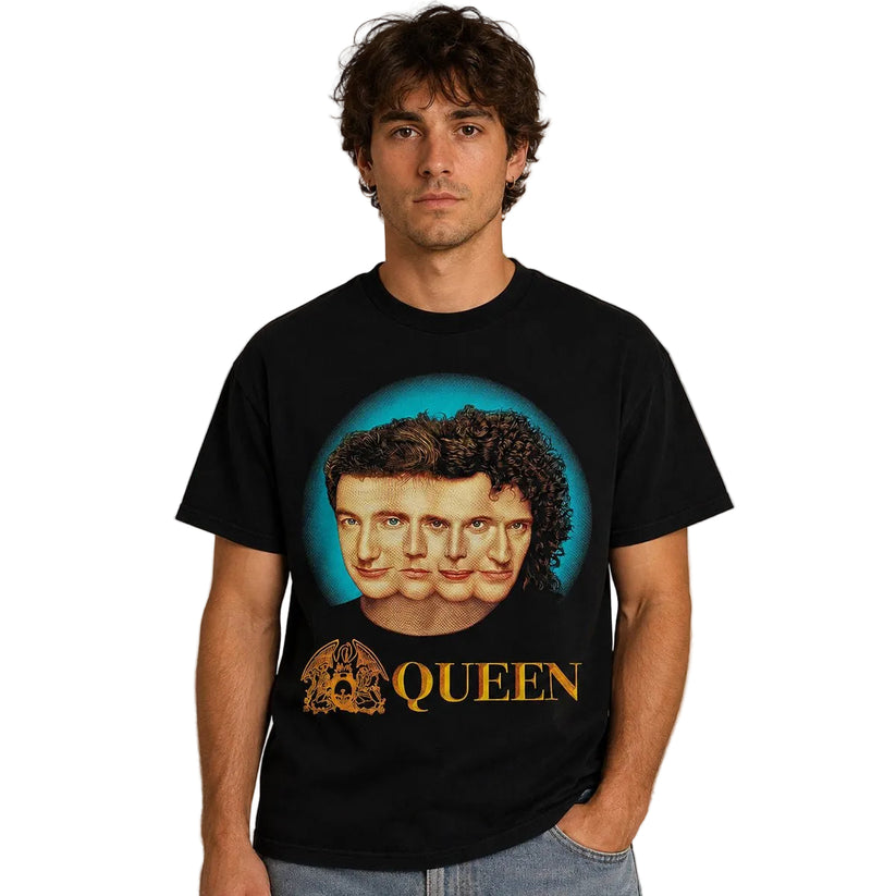 Queen The Miracle Album T-Shirt XL Black Heavy Metal Double-Sided Tee – Music T-Shirt product photo 1 | RewearableUK