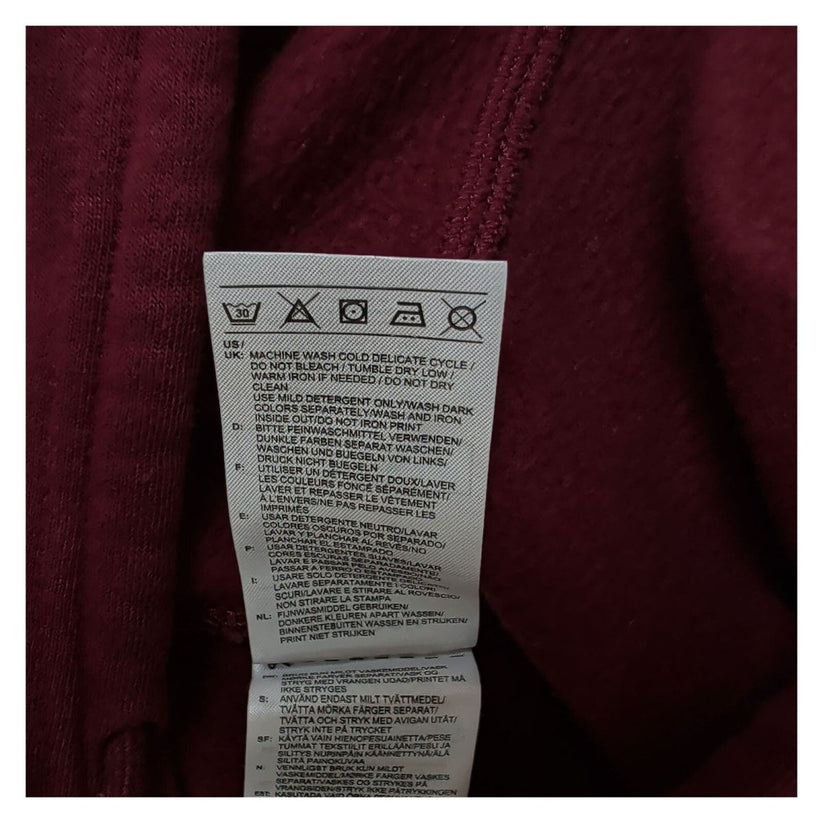 Reebok Womens Burgundy Maroon Pullover Hoodie M Logo Casual Sweatshirt – product photo 5 | RewearableUK