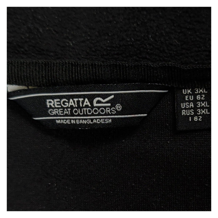 Regatta Great Outdoors Quarter Zip Fleece 3XL Black Hiking Pullover – product photo 3 | RewearableUK