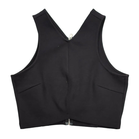 Reiss Helena Crop Top Size S Black V Neck Sleeveless Zip Back Structured – product photo 1 | RewearableUK