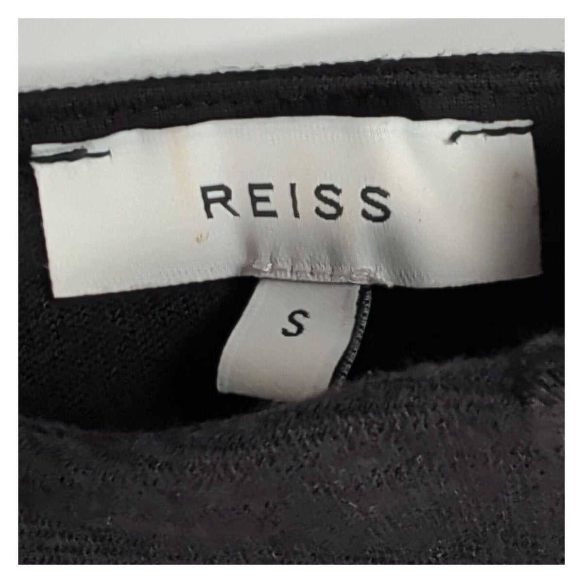 Reiss Helena Crop Top Size S Black V Neck Sleeveless Zip Back Structured – product photo 4 | RewearableUK