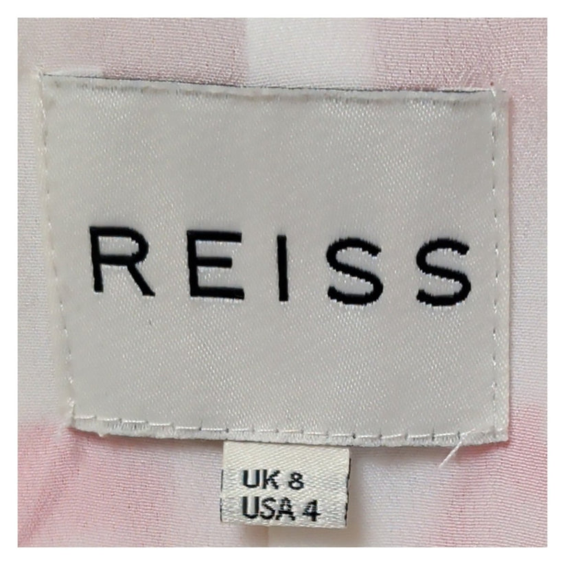 Reiss Lunata Poppy 100% Silk Dress UK 8 Floral Fit Flare Wedding Guest – product photo 6 | RewearableUK
