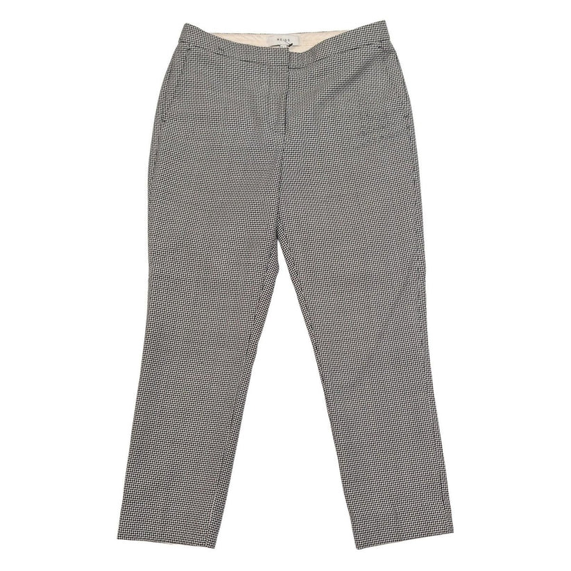 Reiss Maxine Trousers Women's Size UK 4 US 0 Houndstooth Check Cigarette Tailore by Reiss – | RewearableUK