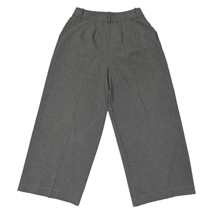 reiss petite women size uk 10 p grey wide leg pleated smart trousers pants by Reiss – | RewearableUK