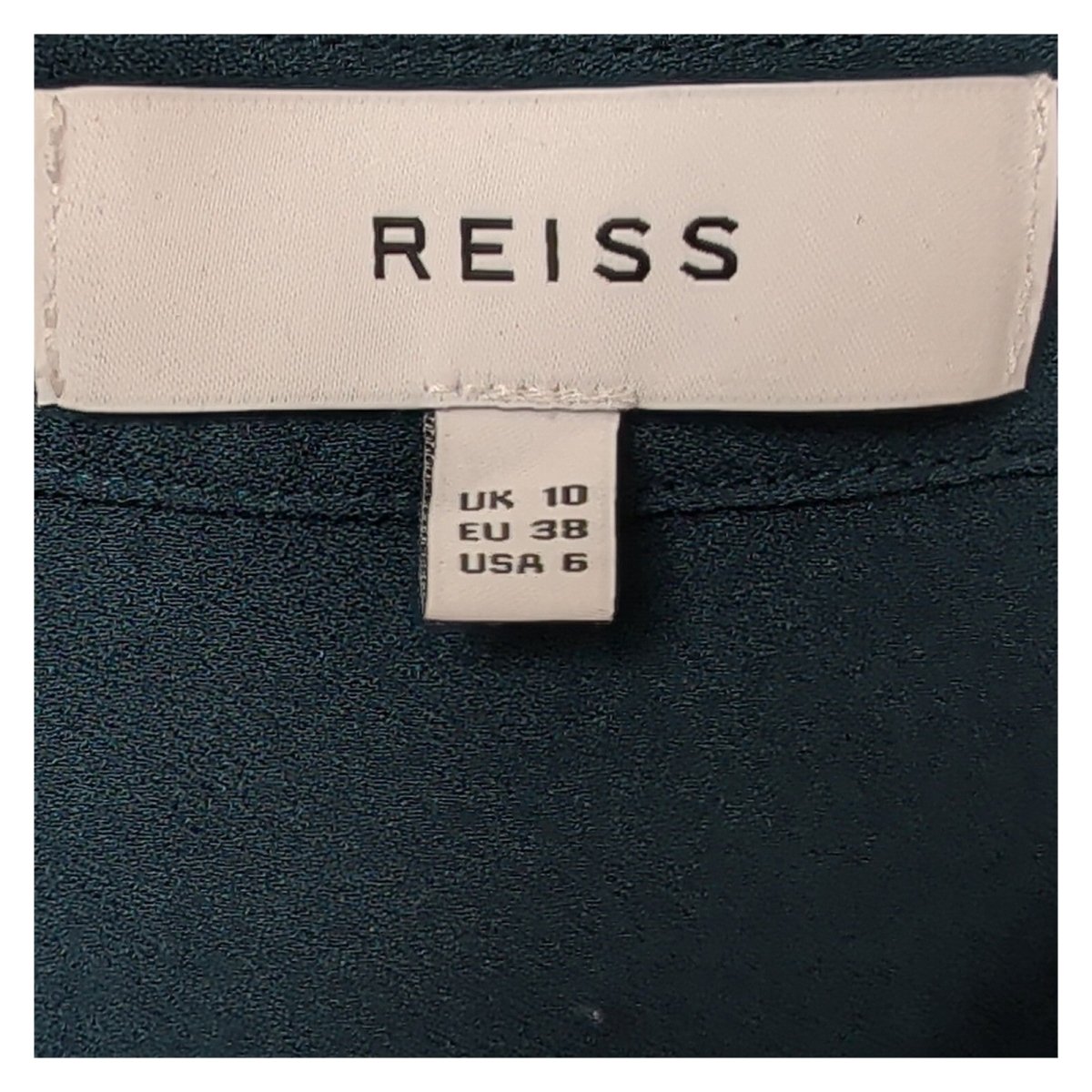 Reiss Silva Navy Blue Jumpsuit UK 10 Short Sleeve Belted Tapered Leg – product photo 7 | RewearableUK