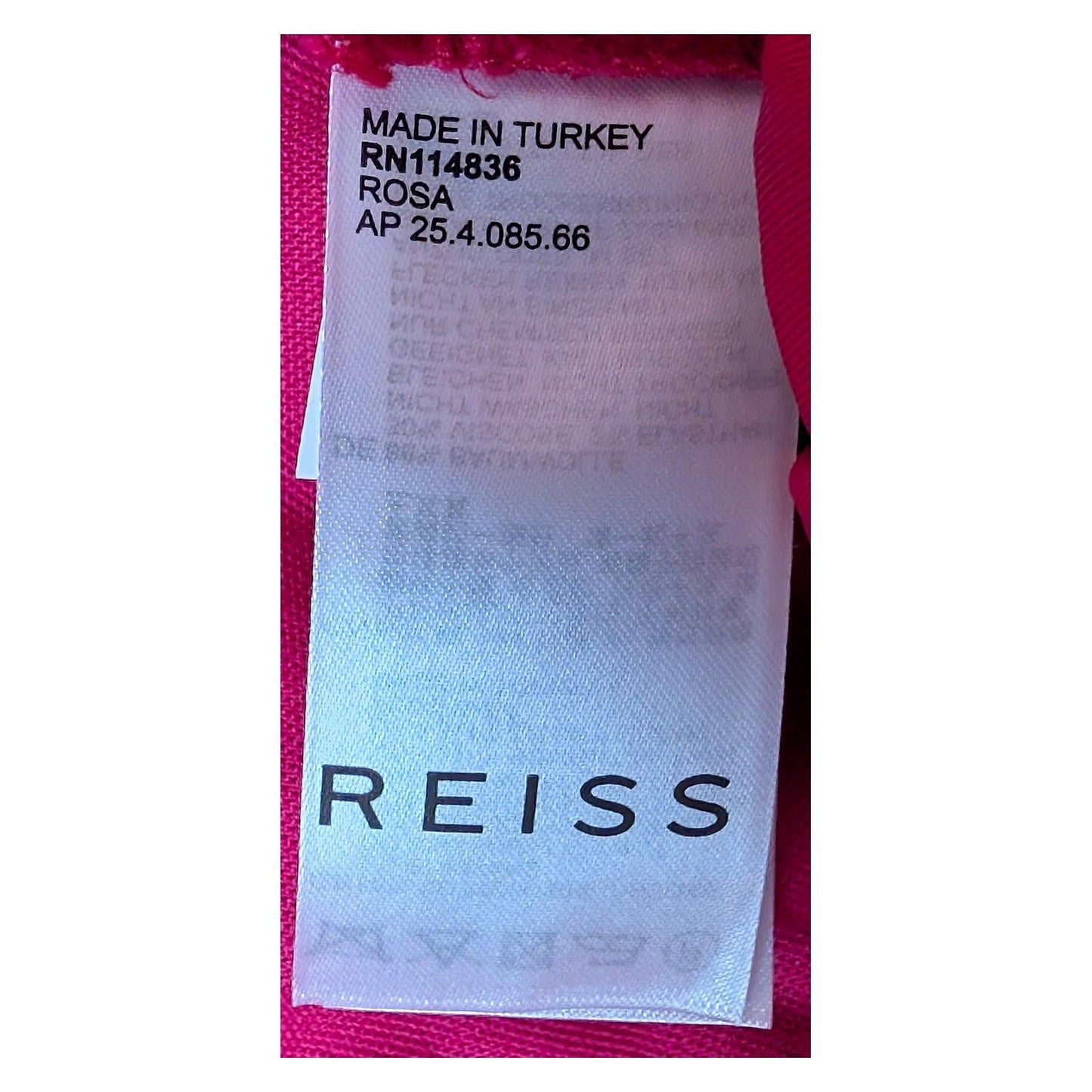 Reiss Velvet Trousers Size UK 16 R US 12 Rosa Pink Tuxedo Stripe Slim Cotton by Reiss – | RewearableUK