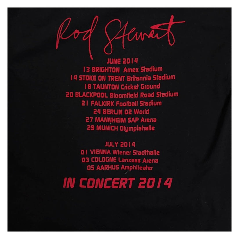 Rod Stewart In Concert 2014 Tour T-Shirt XL Black Double Sided Band Tee – product photo 4 | RewearableUK