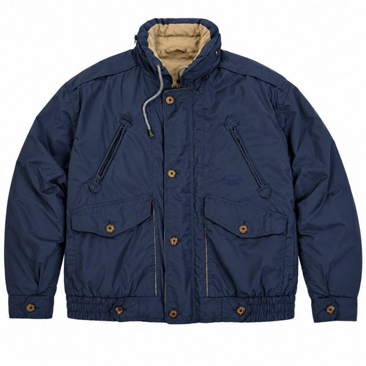 Royal Cup Euroclass Mens Medium Navy Blue Lined Jacket Full Zip Retro Nautical – product photo 1 | RewearableUK