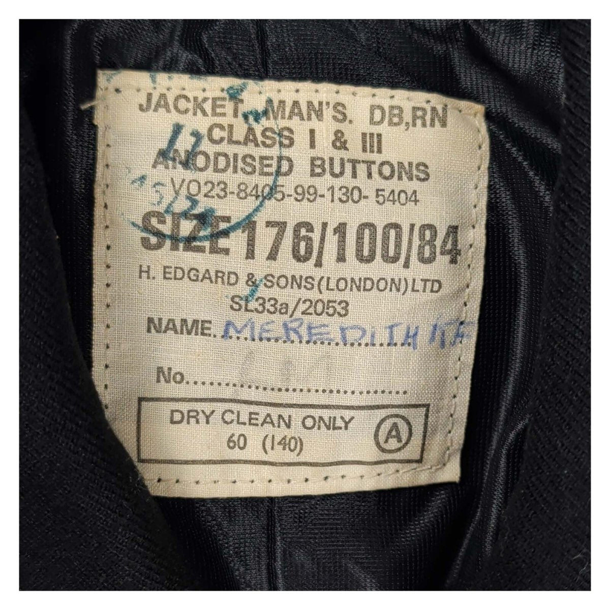 Royal Navy No.1 Men's Dress Jacket 176/100/84 WEM Badge – Military product photo 6 | RewearableUK