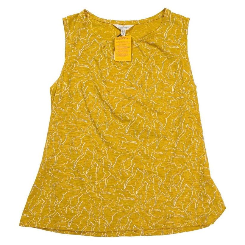 Seasalt Cornwall Bright Beach Vest UK 16 Mustard Organic Cotton Nude Print BNWT – product photo 1 | RewearableUK