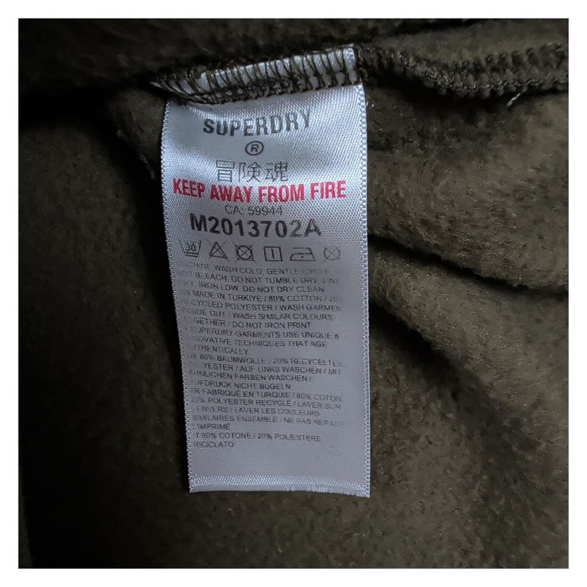 Superdry Olive Green Hoodie M Japanese Demon Graphic Pullover Sweatshirt – product photo 8 | RewearableUK