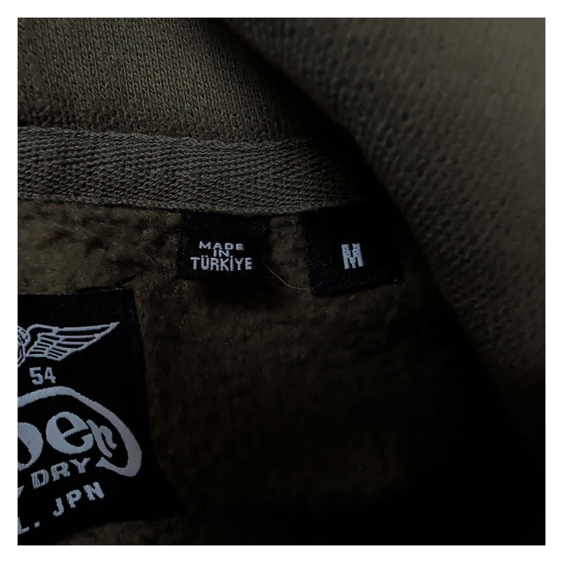 Superdry Olive Green Hoodie M Japanese Demon Graphic Pullover Sweatshirt – product photo 4 | RewearableUK
