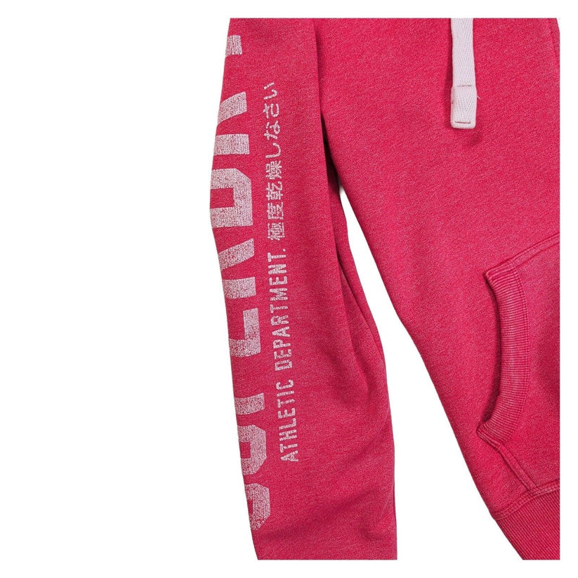Superdry State Athl Dept Pink Marl Full Zip Hoodie Size S Graphic Sweatshirt – product photo 4 | RewearableUK