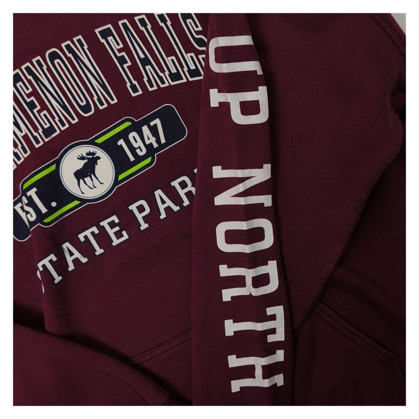 Tahquamenon Falls State Park Gildan Hoodie XL Burgundy – Sweater & Hoodie product photo 4 | RewearableUK