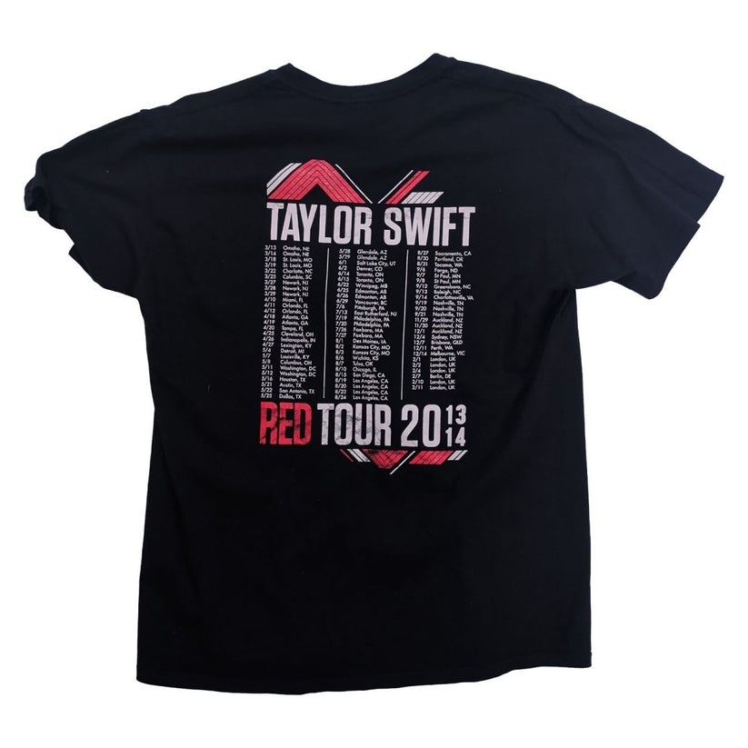 Taylor Swift Red Tour 2013 2014 Black T Shirt Size L Concert Music Graphic Tee – product photo 6 | RewearableUK