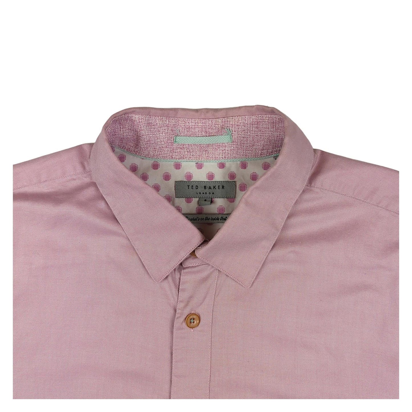 Ted Baker Ted Baker Endurance Men's Lavender Long Sleeve Cotton Shirt Size 17 L shirt RewearableUK