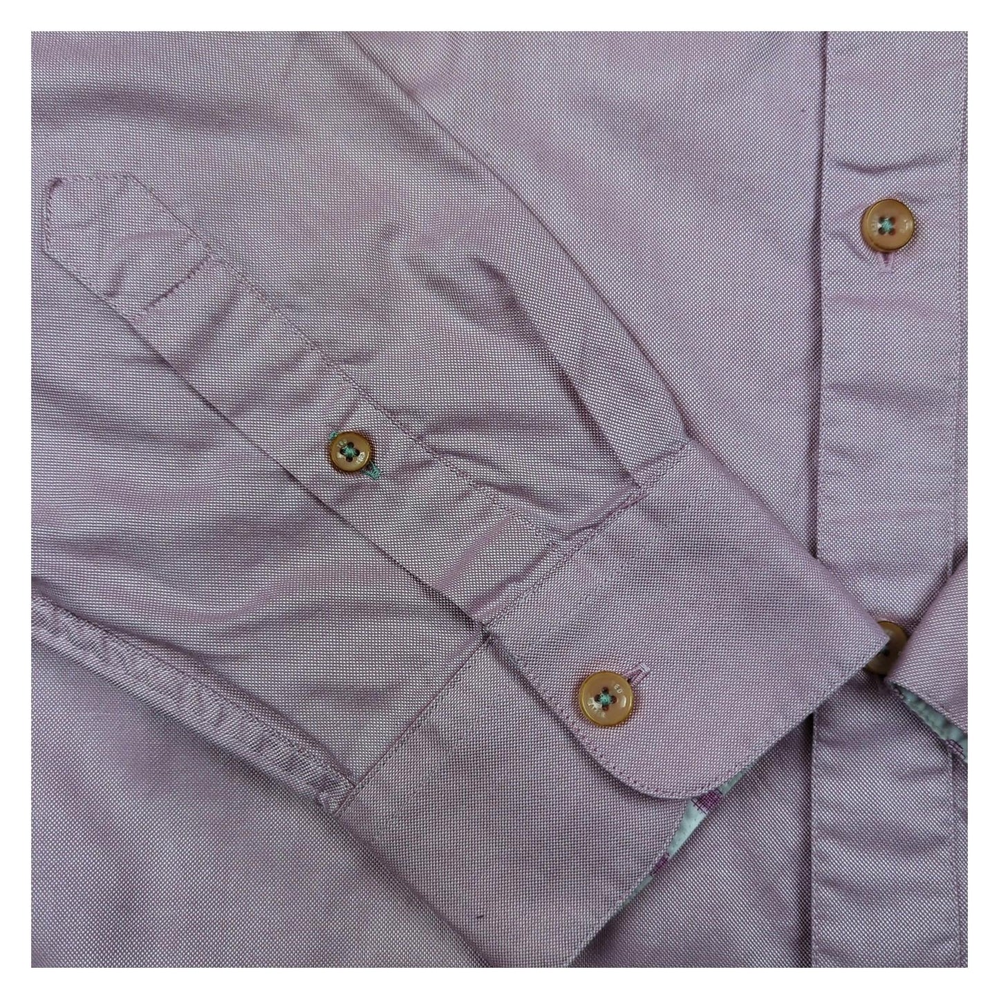Ted Baker Ted Baker Endurance Men's Lavender Long Sleeve Cotton Shirt Size 17 L shirt RewearableUK